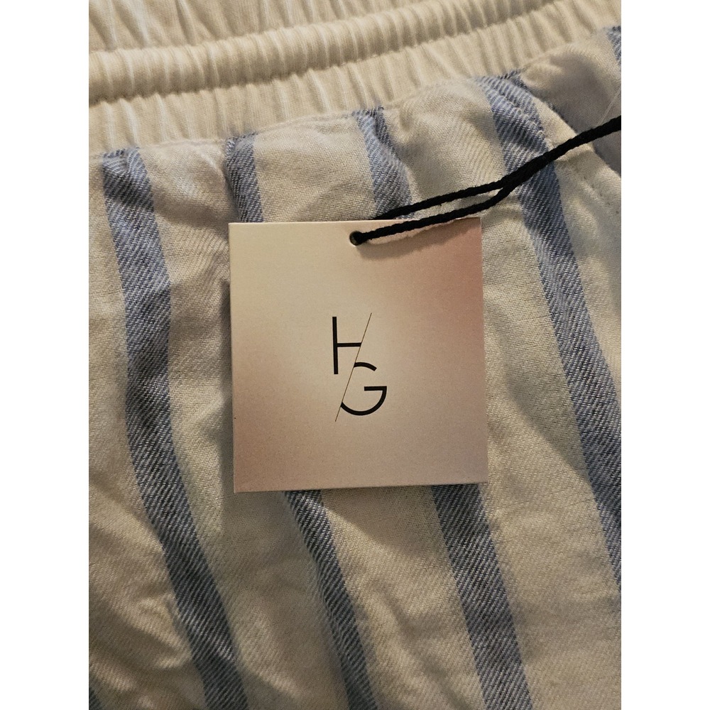 Happily Grey Lounge Pajama Pants Women's Size XL Striped White/Blue - Picture 3 of 5